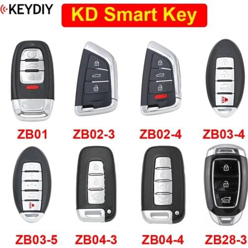ZB01 ZB02-3 ZB02-4 ZB03-4 ZB03-5 ZB04-3 ZB04-4 ZB28-3 KEYDIY Universal Smart Remote KD Smart Key for KD-X2 Key Generator