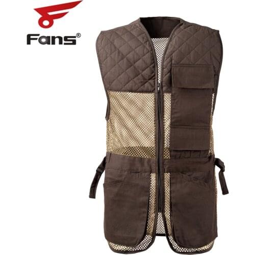 8 Fans Mesh Fishing Shooting Vest with Multi Pockets