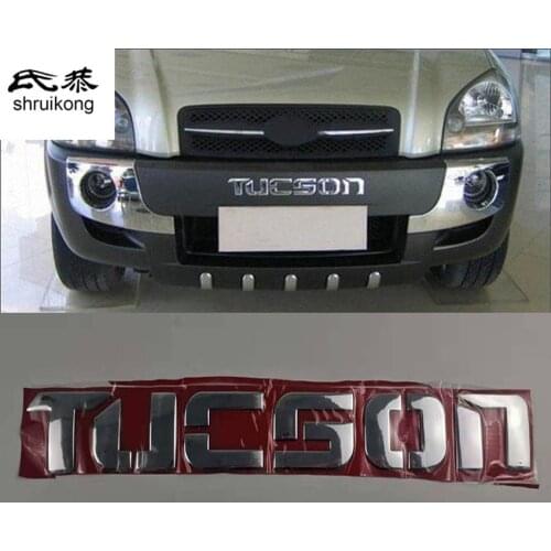 1PC ABS Plastic Material Car Stickers Front Bumper Logo Letter for Hyundai Tucson High Quality