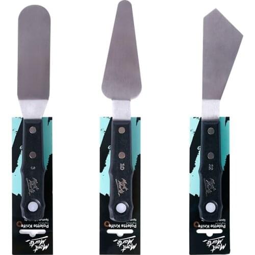 1pcs large oil painting scraper wooden handle paint scraper gouache pigment acrylic palette knife professional painting tool