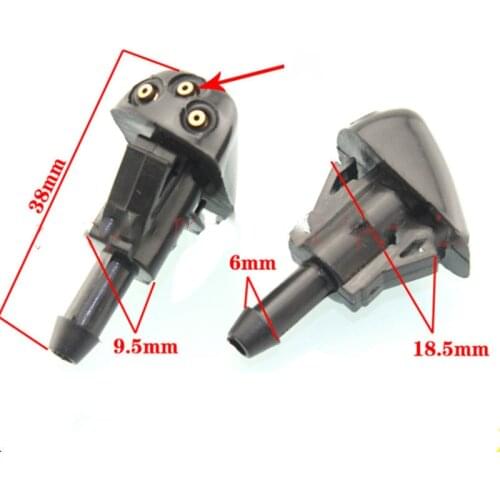 2 Pcs/Set Car Front Windshield Wiper Nozzle Washer Spray Nozzle for Hyundai Elantra Sonata Kia Amanti Optima Sorento 98630YY000