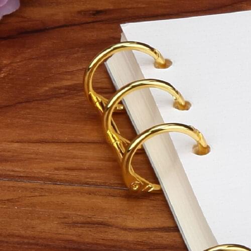 2Pcs Metal Loose Leaf Book Binder Rings Notebook Album Scrapbook Clips Binder A4 Stationery Binding Machine Office Supply