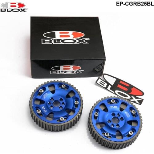 2Pcs Adjustable Cam Gears Timing Gear Pulley For Nissan Skyline GTR R34 2.6L RB26DET engine 98-02 Inlet and Exhaust EP-CGRB25BL