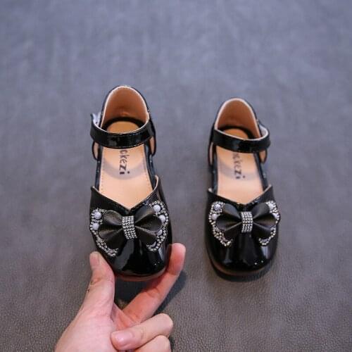 2021 Summer Baby Girls Shoes Children Soft Bottom Non-slip Princess Shoes Pearl Bowknot Girls Summer Sandals