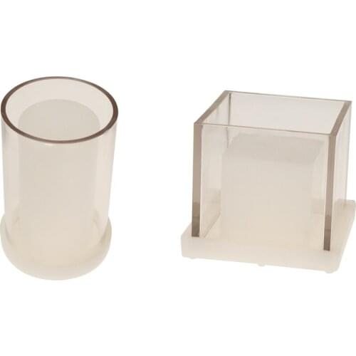 2x Square Cylinder Hollow Candle Making Mould Mold DIY Scented Candle Crafts