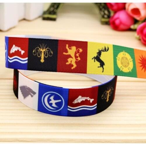 7/8'' Free shipping printed grosgrain ribbon hair bow headwear party decoration wholesale OEM 22mm H5220