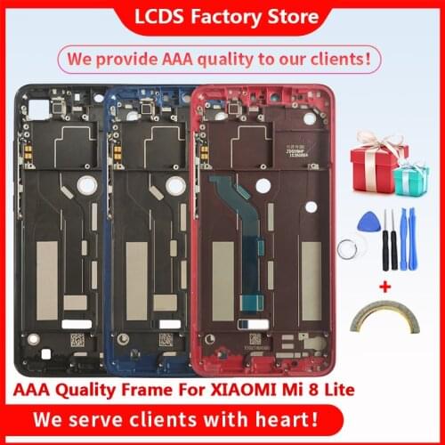 AAA Quality Middle Frame For Xiaomi MI 8 Lite Middle Frame Housing Cover For XIAOMI MI 8 Lite Middle Frame