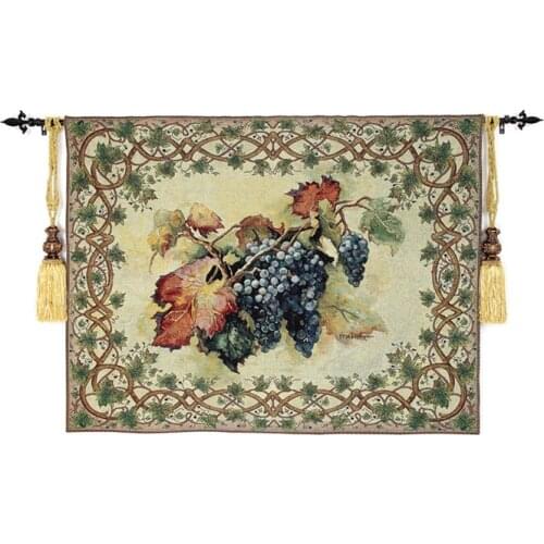 Belgium jacquard wall hanging tapestry garden still life murals restaurant kitchen painting fabric Decor cloth Receiving season