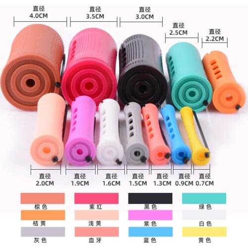 10PCS/6PCS Pro Hair Curler Pull Core Roller Bar Hair Curl DIY Magic Curlers Hairdressing Barber Tool Salon Styling Hair Curling