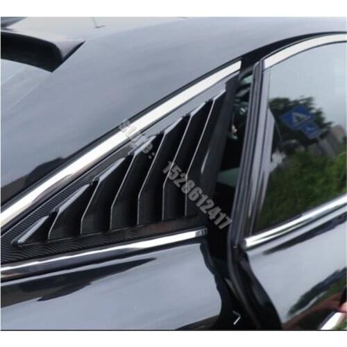 For Toyota Avalon 2019-2021 Triangular blinds decorative stickers behind car windows Car Styling