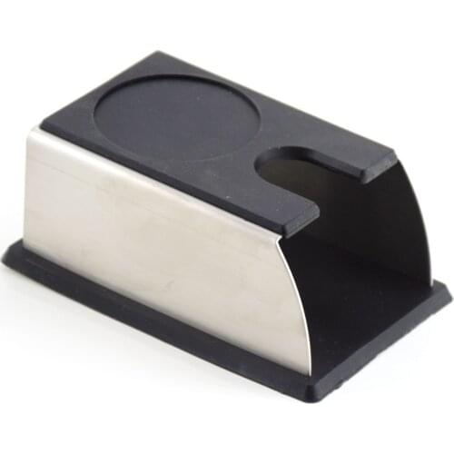 Ecocoffee 304 Stainless Steel Coffee Tamper Stand Espresso Tamping Stand for Coffee Machine and Coffee Tamper Storage with mat
