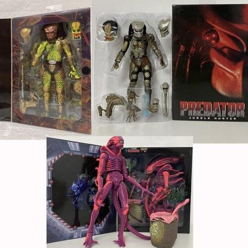 Jungle Hunter Predator NECA Figure Aliens vs Predator Xenomorph Alien Elder Predator Gold Kenner Leader Clan Chief Action Figure