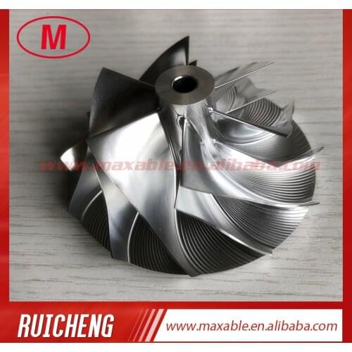 GT3037 57.04/76.13mm 452708-0001 6+6 blades High performance turbo billet/milling/alumunum 2618 compressor wheel FOR 700382-12