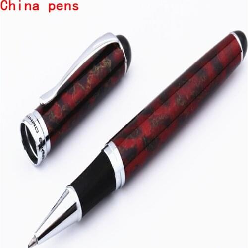 JINHAO X750 Red shimmering sands Business office Medium Nib Rollerball Pen New
