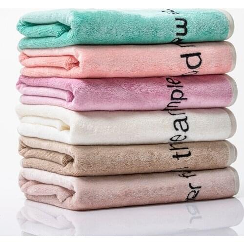 Coral Fleece Super Absorbent Quick Drying Microfiber Towel Women Face Towels Soft Comfortable Bathroom High Quality