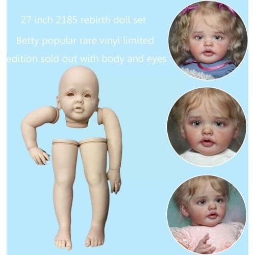 NPK 27inch Reborn Doll Kit Popular Unfinished Rebirth Parts Dolls With Body Baby Limited Eyes Edition And I4C9