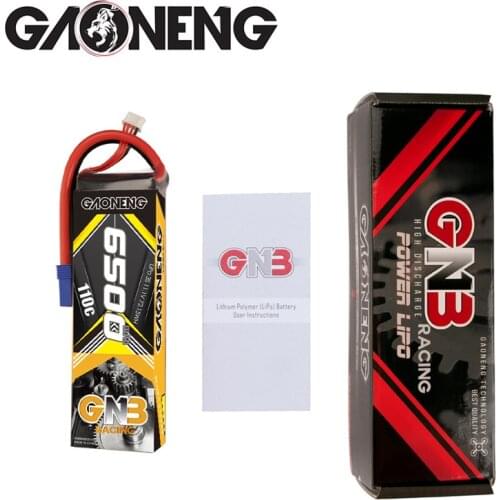 Gaoneng GNB 11.1V 6500mAh 3S 110C plus Lipo Battery With EC5 XT90 Plug for RC Helicopter Airplane RC Car Boat Parts