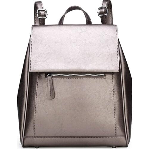 Fashion Women Pu Leather Backpack Shoulder Bag High Quality School Bags for Teenage Girls Casual Female Laptop Travel Backpacks