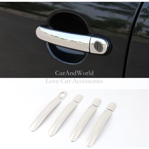 Stainless Steel Door Handle Cover Bowl Frame Trims For Volkswagen Tiguan 2009 2010 2011 2012 2013 2014 2015 2016 Car Accessories