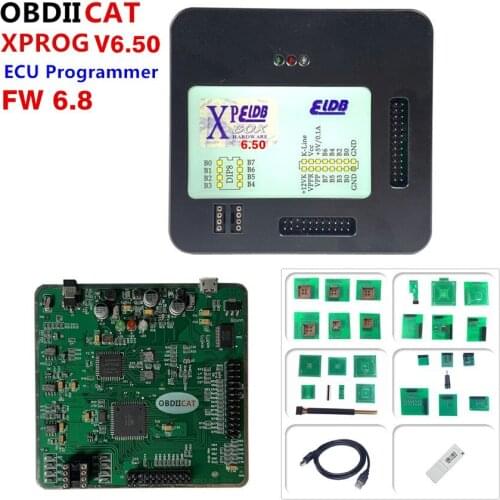 XPROG V6.26 V6.12 Add New Authorization V5.86 V5.55 V5.84 X-PROG M Metal Box XPROG-M ECU Programmer X Prog M Full Adapters