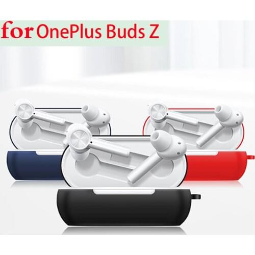 Shockproof earphone cover For Oneplus Buds Z Case Non-slip Solid color Silicone Protecti Case for One Plus 8 Pro 6t 7 Pro/7T Pro