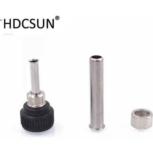 936 soldering station handle 942 stainless steel pipe fittings resistant silicone sleeve hot soldering iron tip 907 Block