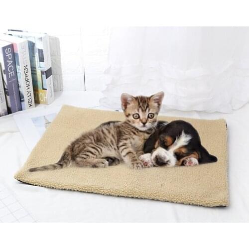 Self Heating Pet Mat Super Soft Fleece Comfortable Bed Warmer Supplies Pad Cat Dogs Durable Waterproof No Electric Warming Mat