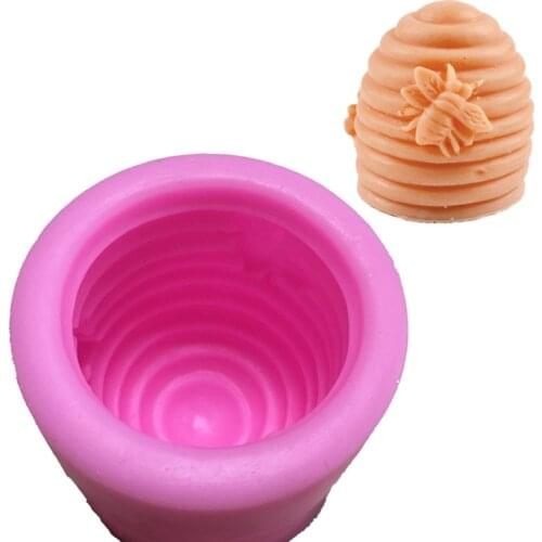Silicone Mold for Soap Candle Making 3D Bee Nest Shaped Handmade Resin Clay Craft Mould