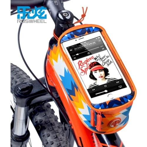ROSWHEEL Bike Bicycle bags Pannier Frame Front Tube rainproof Colorful bike Phone Bags Cycling handlebar Bag storage Pouch