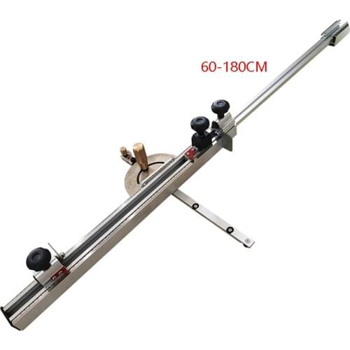 60-180CM Precision Miter Gauge With Aluminum Miter Fence Router Sawing Assembly Ruler Flip Stop For Table Saw Woodworking Tools