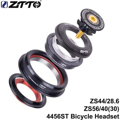 ZTTO 4456ST Mountain Bike Internal Headset 44mm 56mm Tapered Tube fork Straight ZS44 ZS56 Bicycle Threadless Headset Top Quality