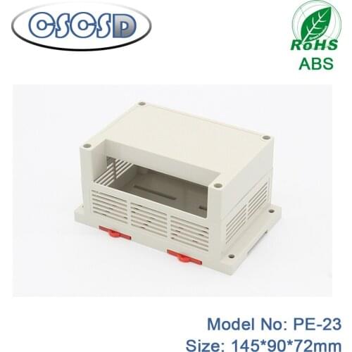 1pcs 145*90*72mm din rail enclosure wall mount abs hdd enclosure 3.0 industrial power distribution box power amplifier enclosure