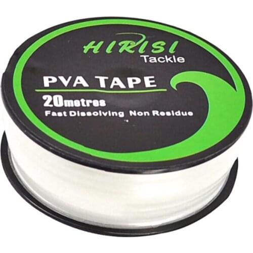 10mm X 20m PVA Tape Fast Water Dissolving Carp Fishing Tools Water-soluble Film Bollie String Fishing Feeder Accessories