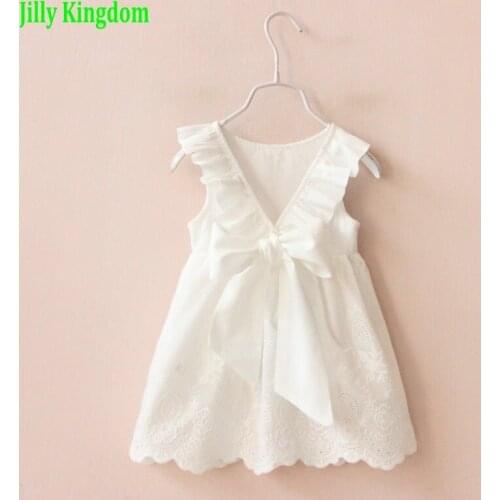 2018 Summer New Princess Baby Girl Dress kids Big Bow Girl Dress Children Clothing dress Girls Vestido Infantis Colthes For Kids