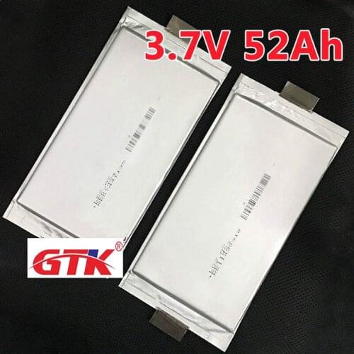 3pc Software 3.7v 52ah lithium battery high drain 5C discharge 3.7v li-po cells for diy 12v 24 power supply medical equipment