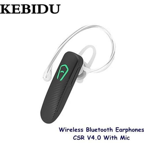 KEBIDU Wireless Bluetooth Earphones CSR V4.0 With Mic Wireless Business Headphones Newest Sports Headset Stereo Earpiece Earbuds