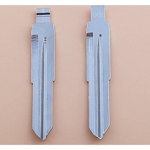 DAKATU 10ps/lot Car Replacement Key blade Flip Floding Remote Blank Car Key KD VVDI No.21 Toy41 Uncut Blade For Toyota Corona