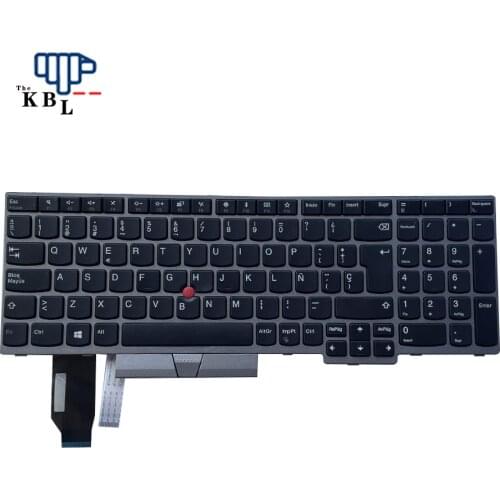 New For Lenovo ThinkPad Spanish Languag E580 E585 E590 E595 T590 P53S L580 L590 P52 P72 P53 P73 Laptop Keyboard (Silver Frame) S