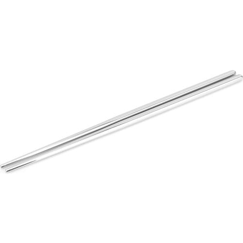 Korean Tableware Hollow Stainless Steel Square Non-slip Antiskid Household Metal Reusable Chopsticks 10pair/lot