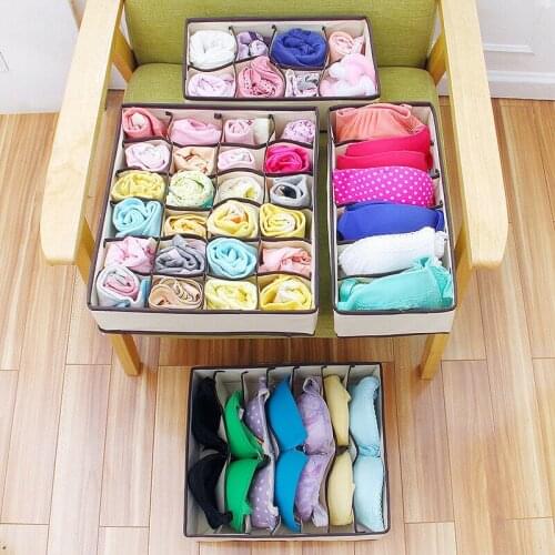 Underwear Storage Box Socks Bra Cupboard Storage Cloth Storage Box 6 Grid 7 Grid 8 Grid 24 Grid