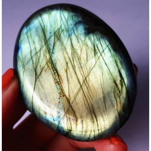 Hot Natural Flash Genuine Labradorite Original Labradorite Moonstone Natural Stones Ornament Moonstone Send Random dropship