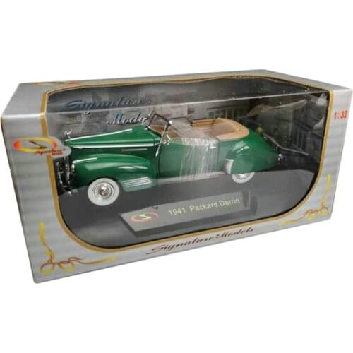 Diecast 1:32 American Luxury Cars 1941 Packard Darrin Convertible Classic Alloy Car Model Metal Toy Vehicle Collectible Gift