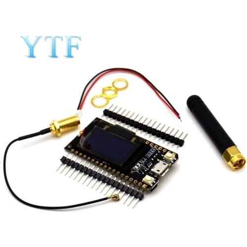 LORA32 868Mhz ESP32 LoRa OLED 0.96 inch blue screen Bluetooth WIFI with cable