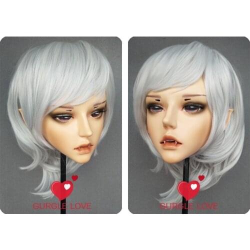 NEW-09) Handmade Female Male Resin Crossdress Pretty Girl BJD Masks Halloween Party Vampire Cosplay Mask