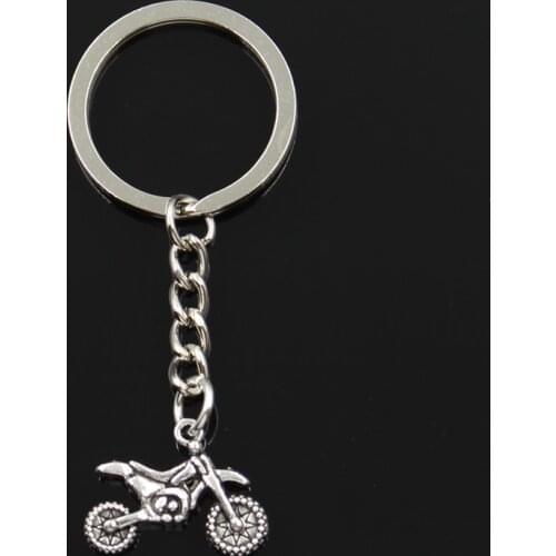 New Fashion Keychain 17x23mm Motorcycle Motorcross Pendants DIY Men Jewelry Car Key Chain Ring Holder Souvenir For Gift