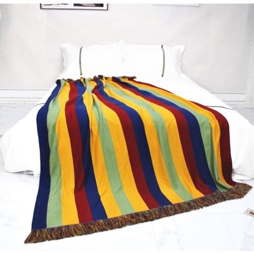 Striped Oversized Turkish Boho Farmhouse Throw Blanket for Bedding Sofa Home Decor Decorative Sofa Cover
