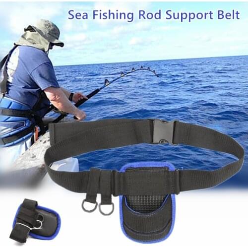 Adjustable Waist Belt Fishing Rod Belly Support Stand Up Pole Holder for Boat Sea Fishing Accessories