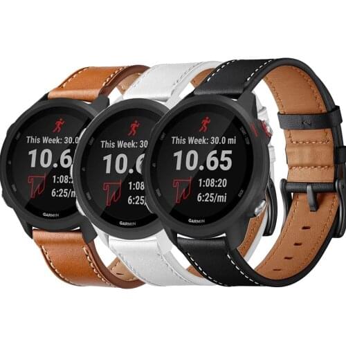 Genuine Leather Band for Garmin Vivoactive 3 4 Replacement wrist Strap Leather For Vivomove HR//Venu Luxe Bracelet