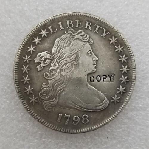 USA 1798 Draped Bust Dollar Copy Coin commemorative coins-replica coins medal coins collectibles