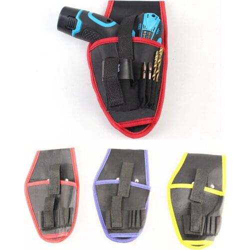 Heavy-Duty Tool Belt Pouch Cordless Driver Holster Bit Holder Impact Drill
